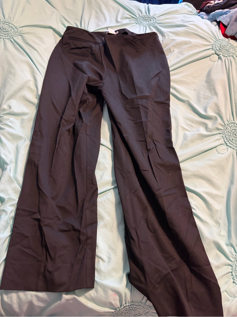 Sarah Pacini Black Wide-Leg Dress Pants